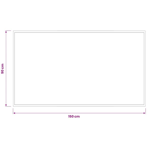 vidaXL Rohož Svetlosivá 150 x 90 cm 100% polyamid Prateľné – Obrázok 4