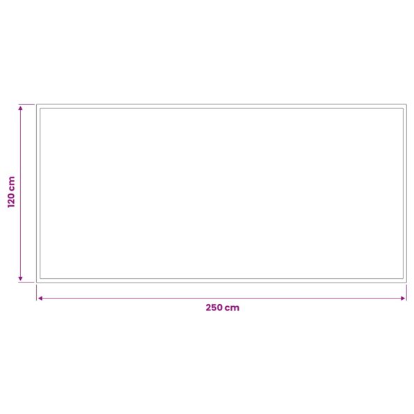 vidaXL Rohož Svetlosivá 250 x 120 cm 100% polyamid – Obrázok 3