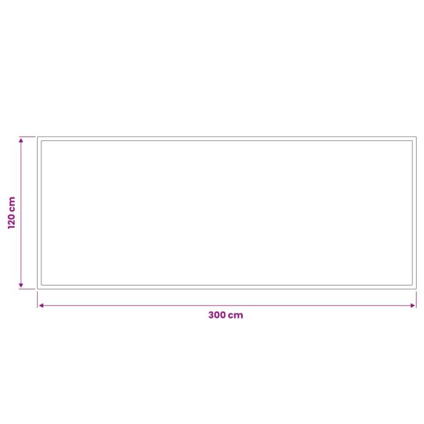 vidaXL Rohož Svetlosivá 300 x 120 cm 100% polyamid – Obrázok 3