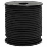 vidaXL Bungee šnúry 6 mm Čierna PP a guma – Obrázok 2
