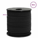 vidaXL Bungee šnúry 6 mm Čierna PP a guma – Obrázok 5