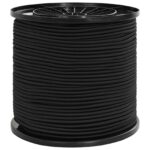 vidaXL Bungee šnúry 6 mm Čierna PP a guma – Obrázok 2