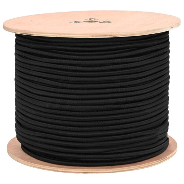 vidaXL Bungee šnúry 8 mm Čierna PP a guma – Obrázok 2