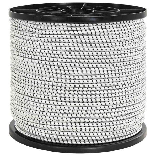 vidaXL Bungee šnúry 4 mm Čierna a biela PP a guma – Obrázok 2