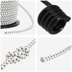 vidaXL Bungee šnúry s háčikmi 8 mm Čierna a biela PP a guma – Obrázok 3