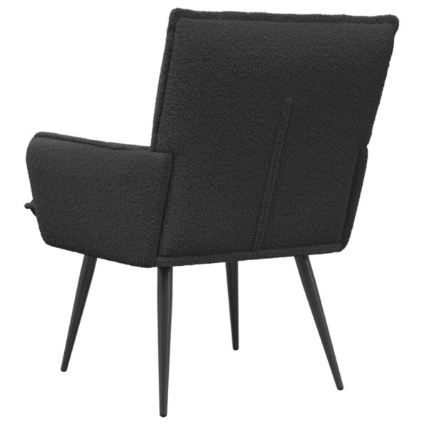 vidaXL Kreslo Tmavosivá Bouclé – Obrázok 4
