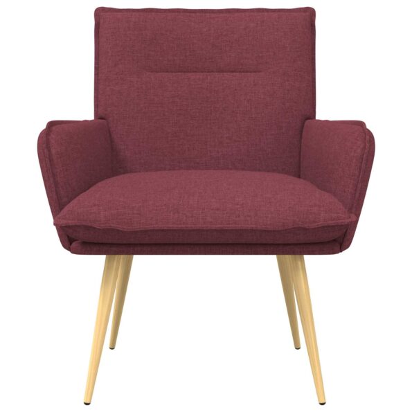 vidaXL Kreslo Víno červené Látka – Obrázok 2
