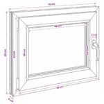 vidaXL Biele vnútorné farby okna v suteréne RISOR 70 x 60 cm – Obrázok 11