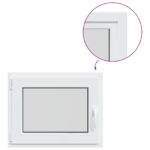 vidaXL Biele vnútorné farby okna v suteréne RISOR 70 x 60 cm – Obrázok 2