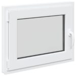 vidaXL Biele vnútorné farby okna v suteréne RISOR 70 x 60 cm – Obrázok 3