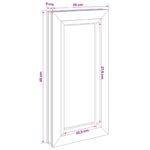 vidaXL Okno na pivnicu vnútorná farba biela RISOR 35 x 70 cm – Obrázok 8
