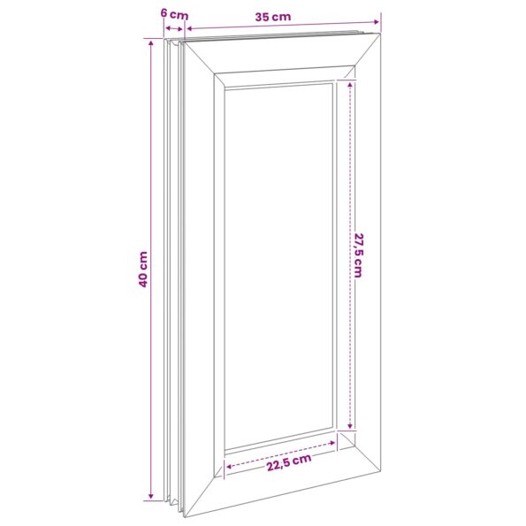 vidaXL Okno na pivnicu vnútorná farba biela RISOR 35 x 70 cm – Obrázok 8