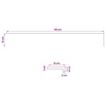 vidaXL Parapety 2 ks Prírodná 110 x 15 x 2 cm Masívne bukové drevo – Obrázok 7