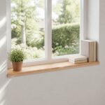 vidaXL Parapety 2 ks Prírodná 90 x 20 x 2 cm Masívne bukové drevo – Obrázok 8