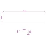 vidaXL Parapety 2 ks Prírodná 90 x 20 x 2 cm Masívne bukové drevo – Obrázok 7
