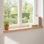 vidaXL Parapety 2 ks Prírodná 100 x 25 x 2 cm Masívne bukové drevo