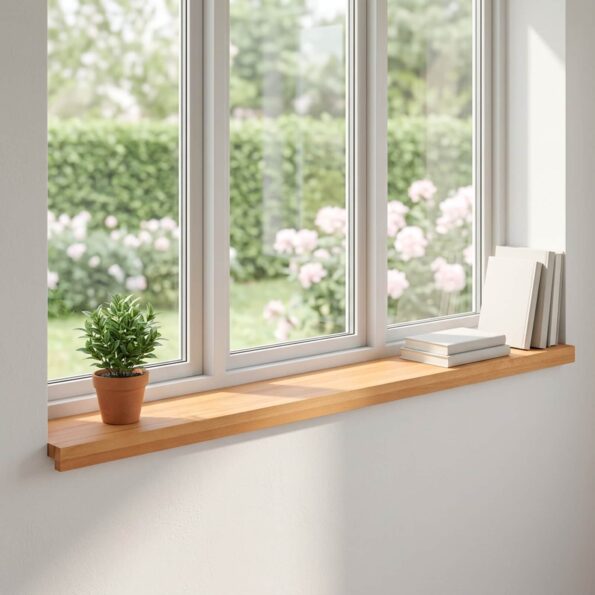vidaXL Parapety 2 ks Svetlohnedá 140 x 20 x 2 cm Masívne bukové drevo – Obrázok 8