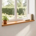vidaXL Parapety 2 ks Svetlohnedá 160 x 25 x 2 cm Masívne bukové drevo – Obrázok 8