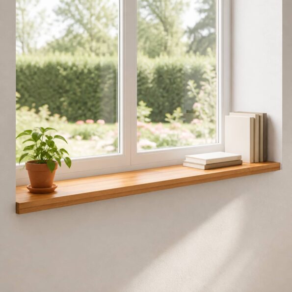 vidaXL Parapety 2 ks Svetlohnedá 160 x 25 x 2 cm Masívne bukové drevo – Obrázok 8