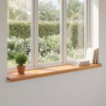 vidaXL Parapety 2 ks Svetlohnedá 160 x 25 x 2 cm Masívne bukové drevo – Obrázok 9