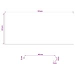 vidaXL Parapety 2 ks Svetlohnedá 90 x 40 x 2 cm Masívne bukové drevo – Obrázok 7