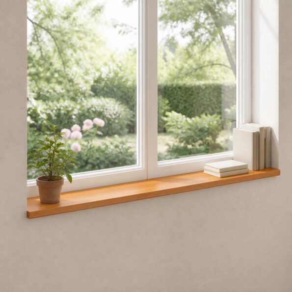 vidaXL Parapety 2 ks Svetlohnedá 160 x 40 x 2 cm Masívne bukové drevo – Obrázok 3