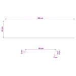 vidaXL Parapety 2 ks Svetlohnedá 160 x 40 x 2 cm Masívne bukové drevo – Obrázok 7