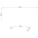 vidaXL Parapety 2 ks Lakovaný 110 x 40 x 2 cm Masívne bukové drevo – Obrázok 7