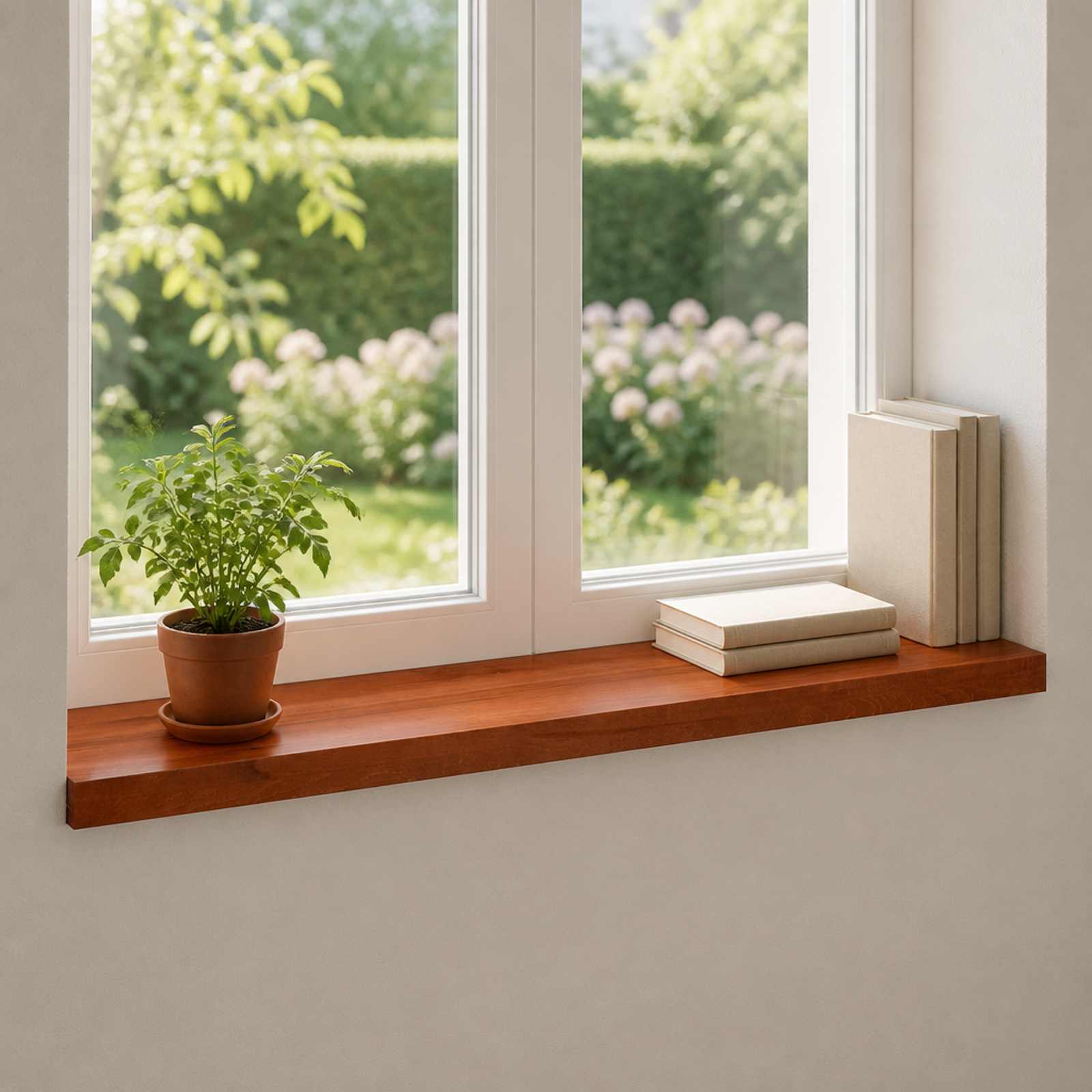 42048266_1.jpg vidaXL Parapety 2 ks Hnedá 100 x 25 x 2 cm Masívne bukové drevo – Obrázok 1