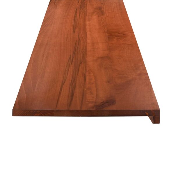 vidaXL Parapety 2 ks Hnedá 100 x 25 x 2 cm Masívne bukové drevo – Obrázok 3