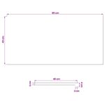 vidaXL Parapety 2 ks Hnedá 80 x 40 x 2 cm Masívne bukové drevo – Obrázok 7