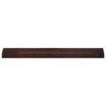 vidaXL Parapety 2 ks Tmavohnedá 100 x 20 x 2 cm Masívne bukové drevo – Obrázok 2