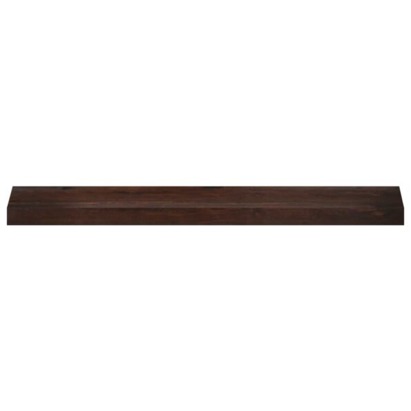 vidaXL Parapety 2 ks Tmavohnedá 100 x 20 x 2 cm Masívne bukové drevo – Obrázok 2