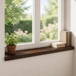 vidaXL Parapety 2 ks Tmavohnedá 80 x 30 x 2 cm Masívne bukové drevo