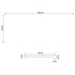 vidaXL Parapety 2 ks Tmavohnedá 100 x 40 x 2 cm Masívne bukové drevo – Obrázok 8