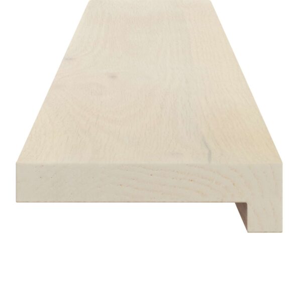 vidaXL Parapety 2 ks Biela 70 x 30 x 2 cm Masívne dubové drevo – Obrázok 4
