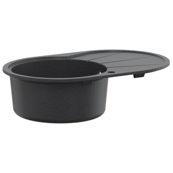 vidaXL Kuchynský drez s jednou vaničkou Granit 77 x 49 x 20.5 cm – Obrázok 4
