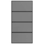 vidaXL Posuvné dvere 102.5 x 205 cm Tvrdené sklo a hliník – Obrázok 3