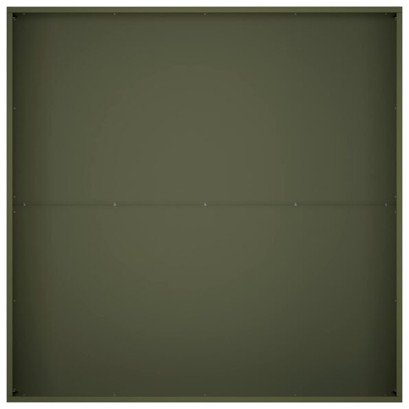 vidaXL Záhradný kvetináč 2 ks Olivovo zelená 100 x 100 x 20 cm – Obrázok 5