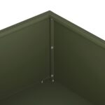 vidaXL Záhradný kvetináč 2 ks Olivovo zelená 100 x 100 x 20 cm – Obrázok 6