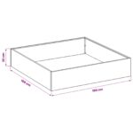 vidaXL Záhradný kvetináč 2 ks Olivovo zelená 100 x 100 x 20 cm – Obrázok 8