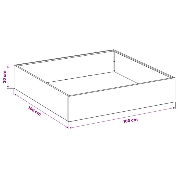 vidaXL Záhradný kvetináč 2 ks Olivovo zelená 100 x 100 x 20 cm – Obrázok 8