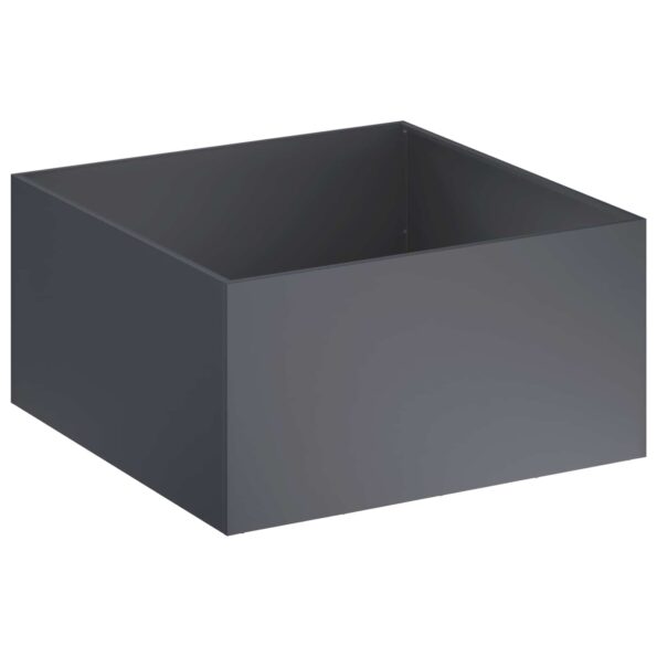 vidaXL Záhradný kvetináč 2 ks Antracitová 100 x 100 x 40 cm – Obrázok 3