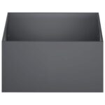 vidaXL Záhradný kvetináč 2 ks Antracitová 100 x 100 x 40 cm – Obrázok 4
