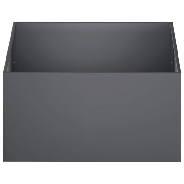 vidaXL Záhradný kvetináč 2 ks Antracitová 100 x 100 x 40 cm – Obrázok 4