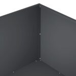 vidaXL Záhradný kvetináč 2 ks Antracitová 100 x 100 x 40 cm – Obrázok 6