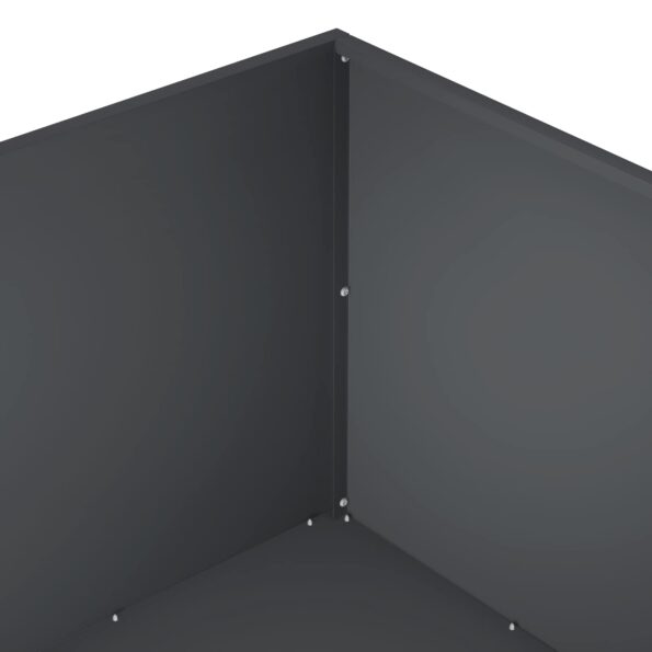 vidaXL Záhradný kvetináč 2 ks Antracitová 100 x 100 x 40 cm – Obrázok 6