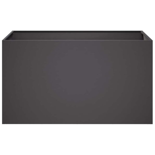 vidaXL Záhradný kvetináč 2 ks Čierna 100 x 50 x 50 cm – Obrázok 4