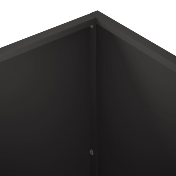 vidaXL Záhradný kvetináč 2 ks Čierna 100 x 50 x 50 cm – Obrázok 6