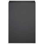 vidaXL Záhradný kvetináč Čierna 50 x 30 x 75 cm Studený valcovaný oceľ – Obrázok 3